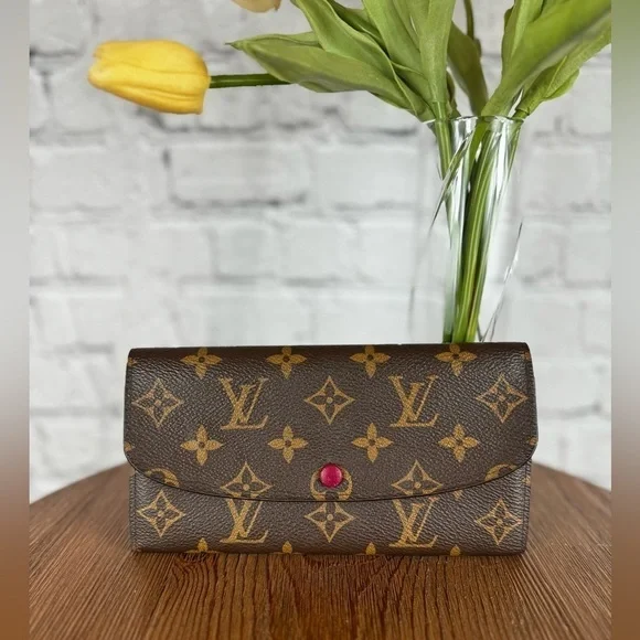 Louis Vuitton Emilie Wallet with Pink Lining and Accents - Picture 2 of 16